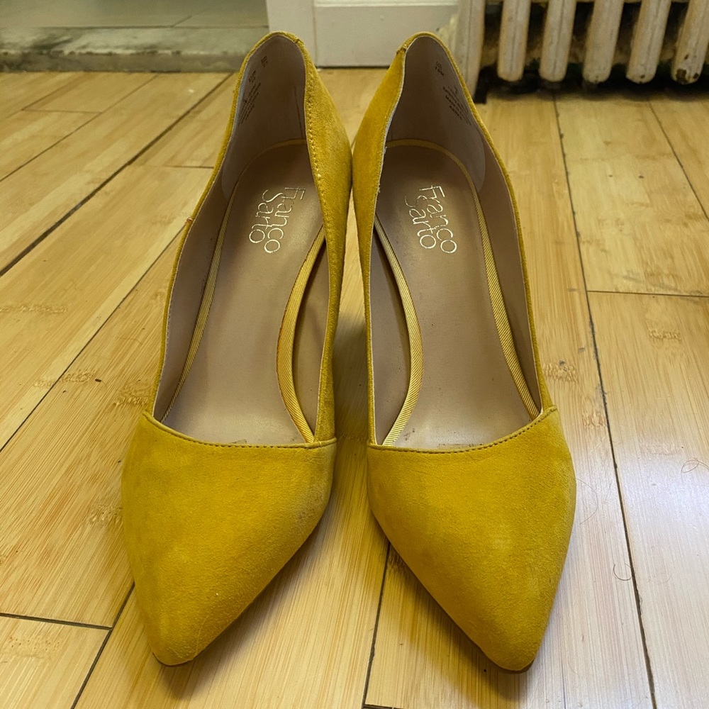 Franco Sarto Yellow Pumps